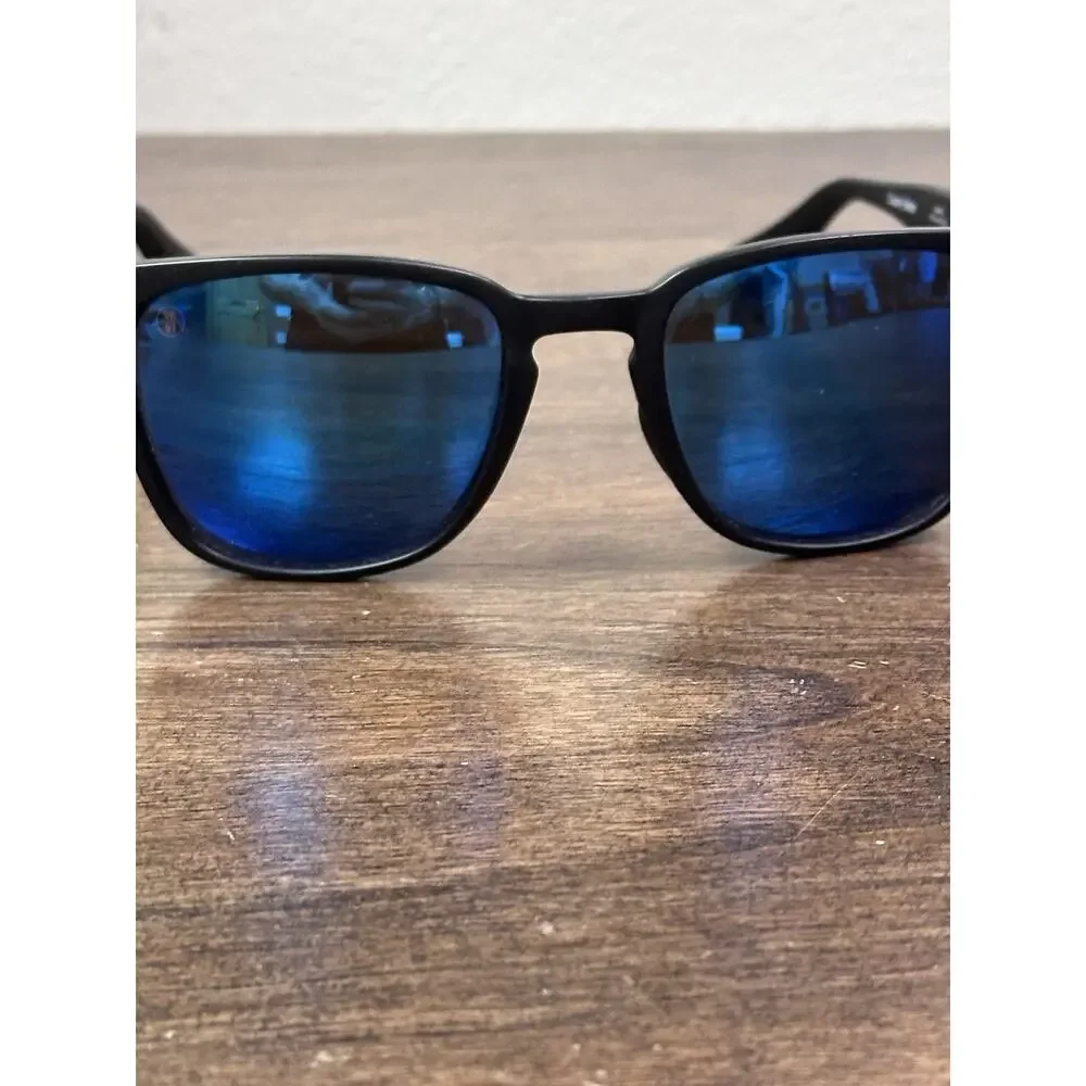 Kaenon Avalon Polarized Sunglasses Matte Black Ultra Blue SR-91 Lens Unisex